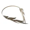 Golden leaf-shaped headwear, simulated leaf hair accessory, ladies' party wedding headwear Item Picture